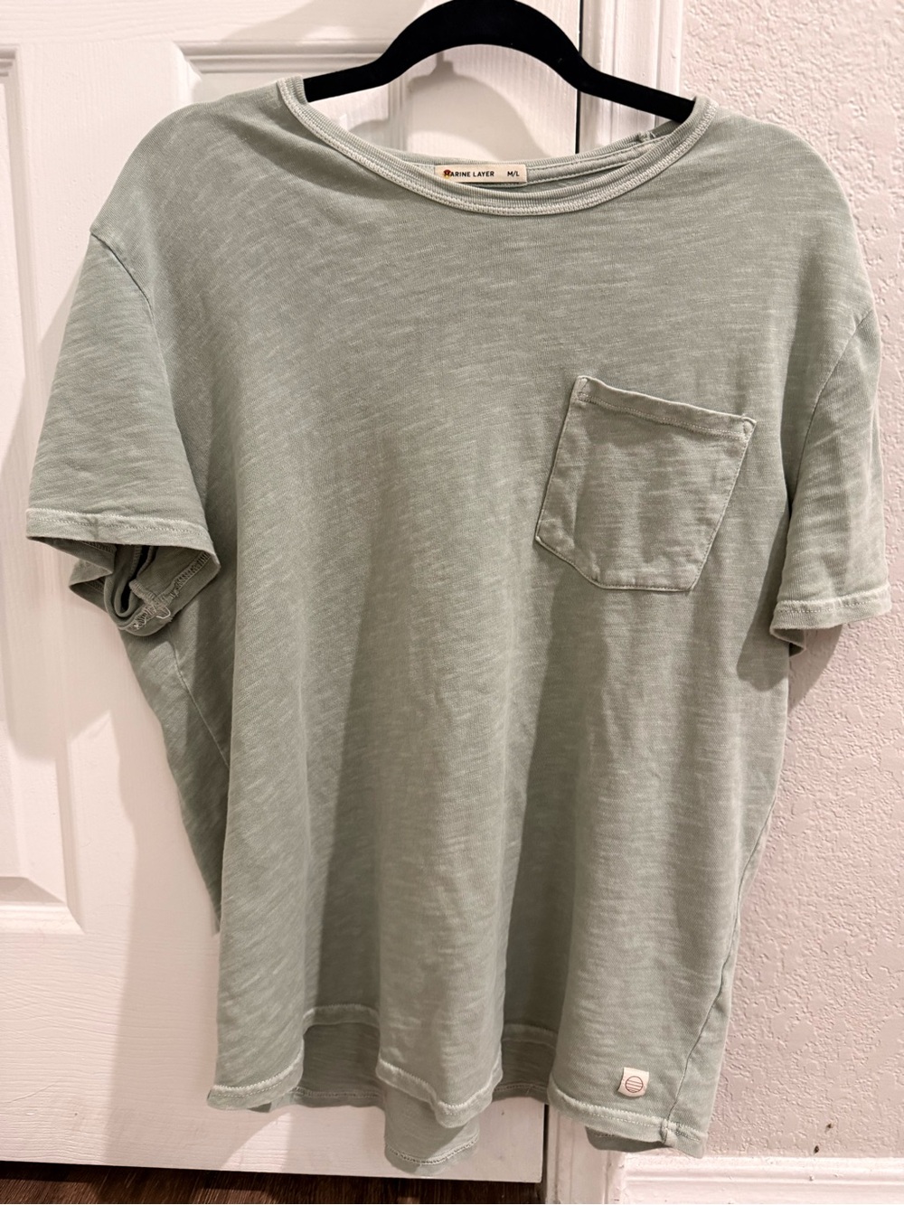 Marine Layer Men's Pocket Tee in Sage Green